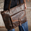 STS Ranchwear BANDERA CHOCOLATE CARRY-ALL TOTE STS34011