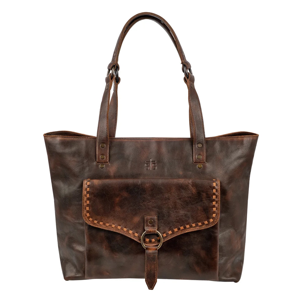 STS Ranchwear BANDERA CHOCOLATE CARRY-ALL TOTE STS34011