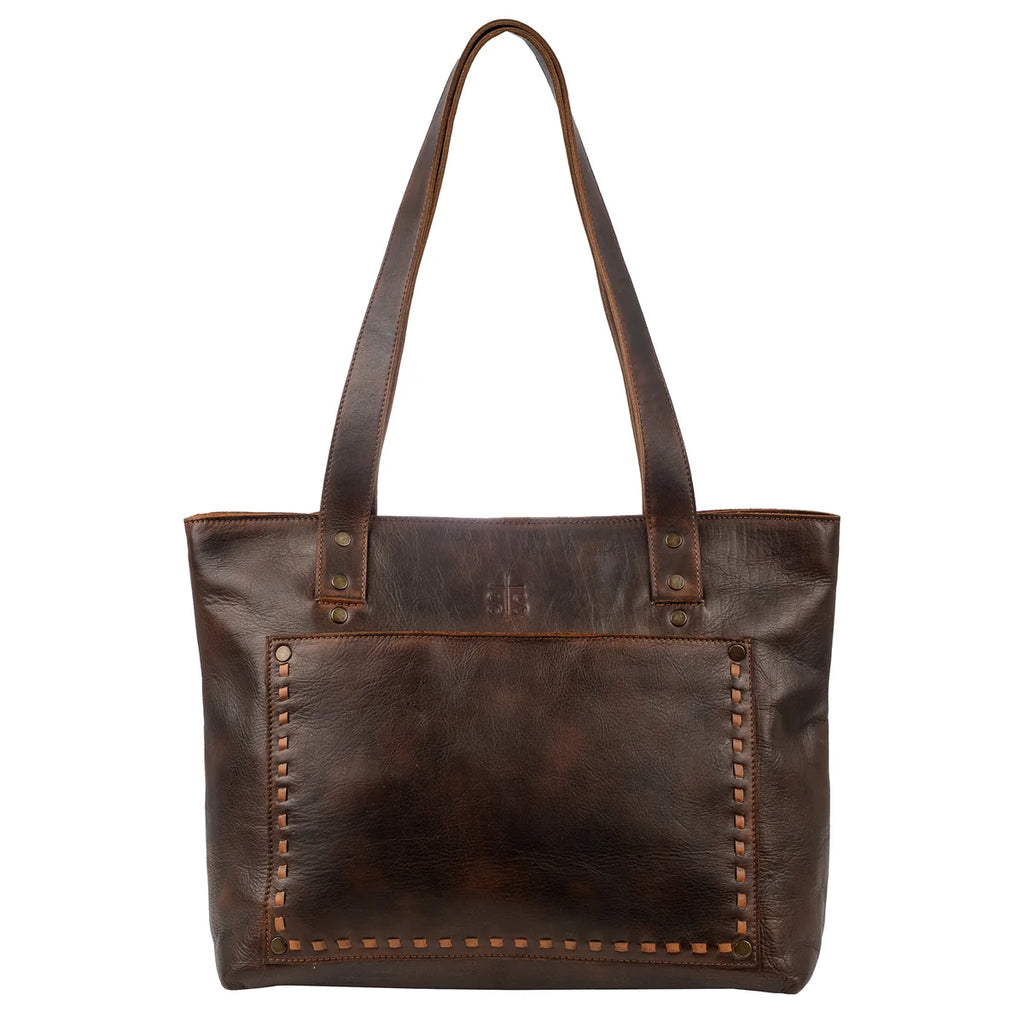STS Ranchwear BANDERA CHOCOLATE SIMPLE TOTE STS34013