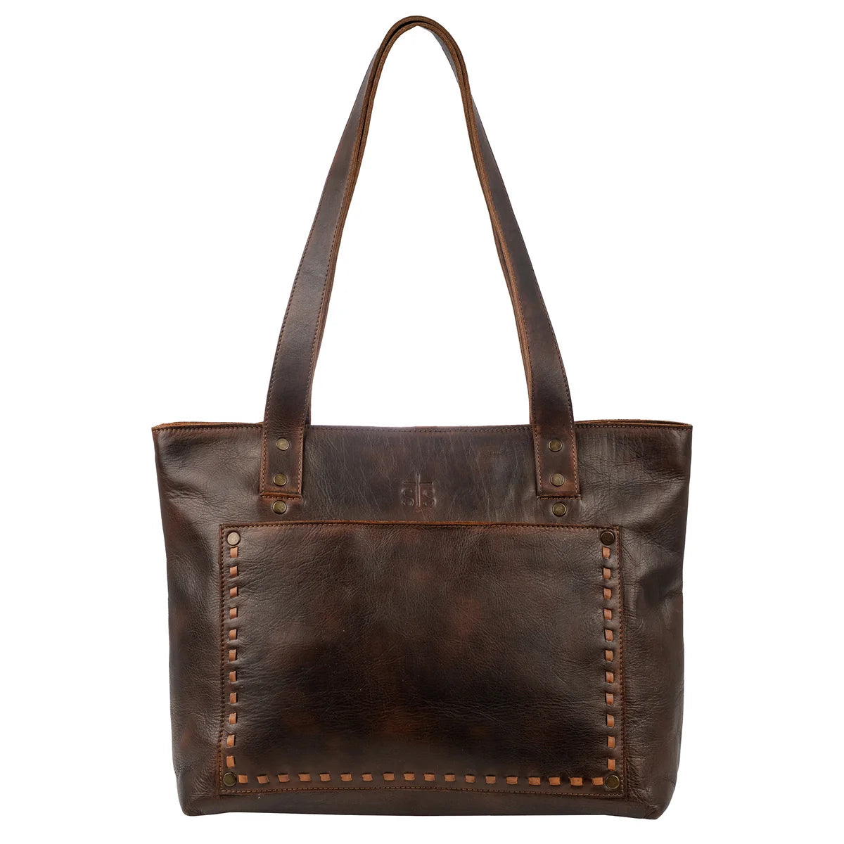 STS Ranchwear BANDERA CHOCOLATE SIMPLE TOTE STS34013