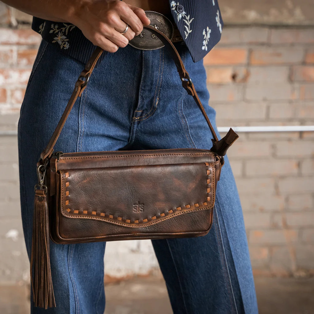 STS Ranchwear BANDERA CHOCOLATE SHOULDER BAG STS34015