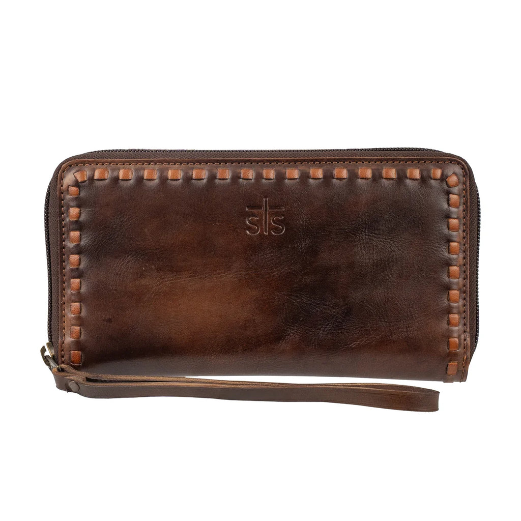 STS Ranchwear BANDERA CHOCOLATE BERKLEY BIFOLD WALLET STS34016