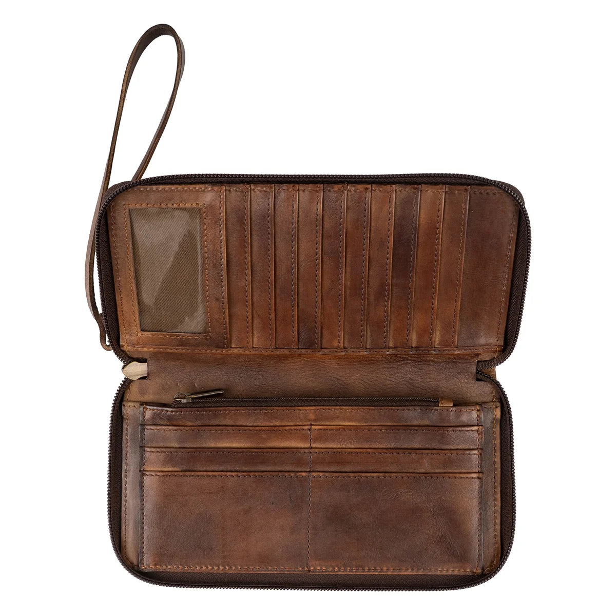 STS Ranchwear BANDERA CHOCOLATE BERKLEY BIFOLD WALLET STS34016