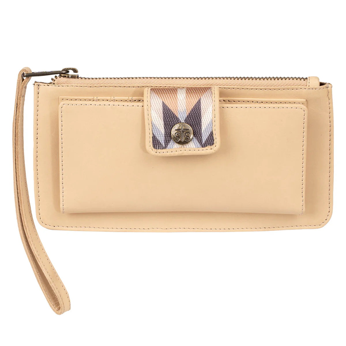 STS34008 BASIC BLISS BUCKSKIN HALEY BIFOLD WRISTLET
