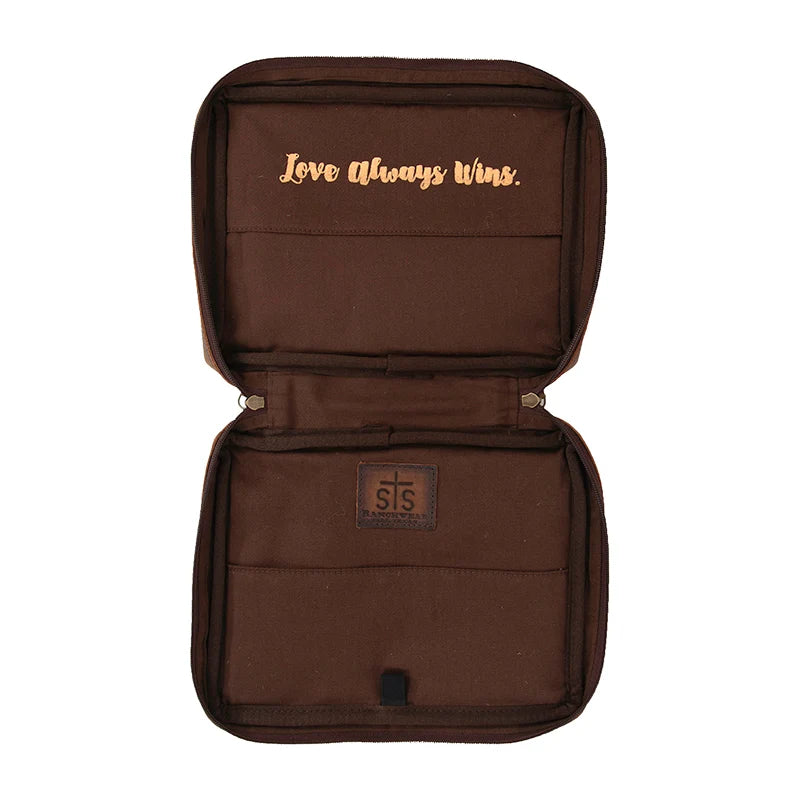 COWHIDE BIBLE COVER STS34985