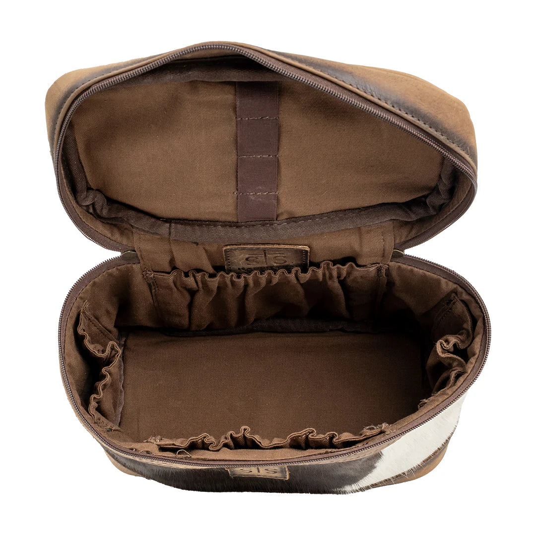 STS38082 COWHIDE TRAIN CASE
