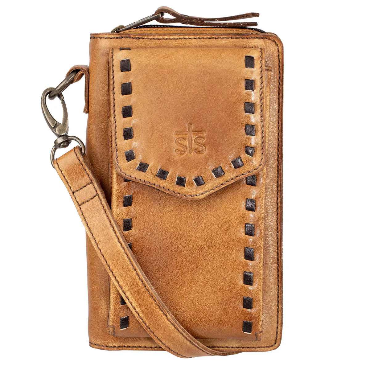 STS62442 BANDERA TAN QUICKDRAW CROSSBODY WALLET