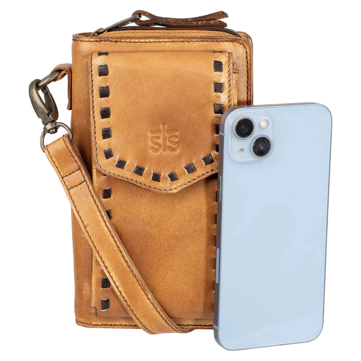 STS62442 BANDERA TAN QUICKDRAW CROSSBODY WALLET