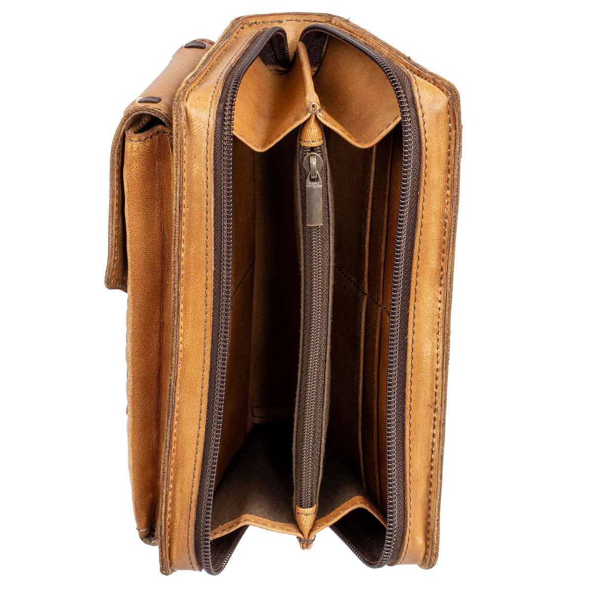 STS62442 BANDERA TAN QUICKDRAW CROSSBODY WALLET