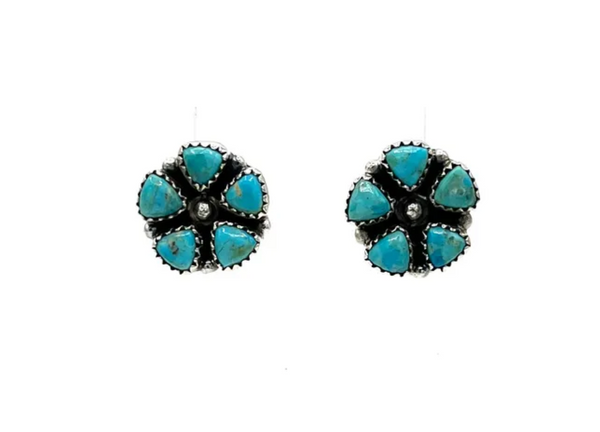 ER-000646 Hada Collection Kingman Turquoise Earrings