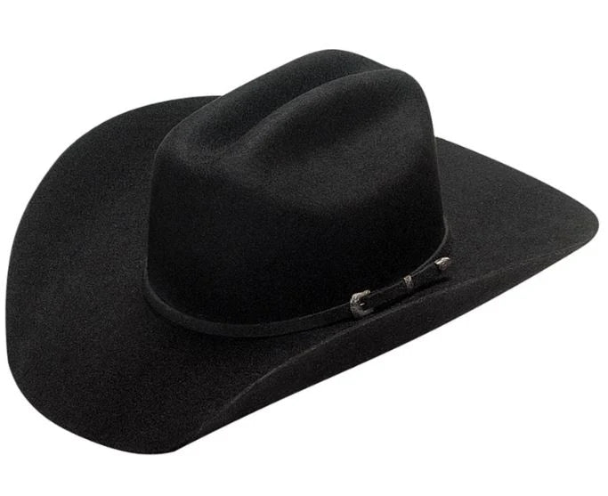 M&F Western Black Wool Men's Twister Cowboy Hat T7101001