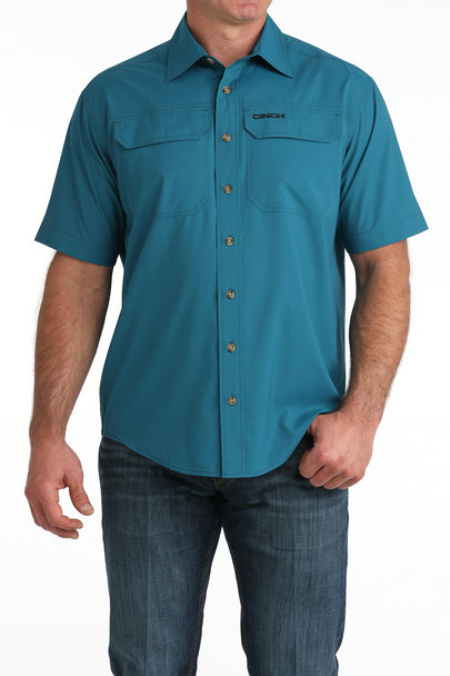 CINCH TEAL ARENAFLEX SHIRT MTW1723004
