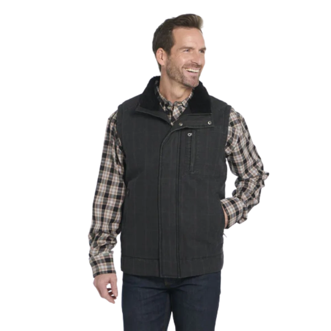 CRIPPLE CREEK MEN'S ENZYME COATED GALAXY BLACK VEST CW1654