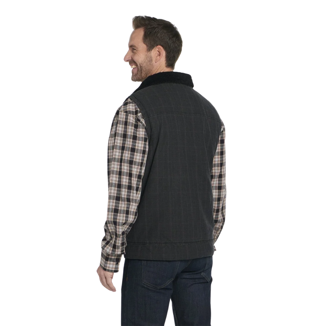 CRIPPLE CREEK MEN'S ENZYME COATED GALAXY BLACK VEST CW1654