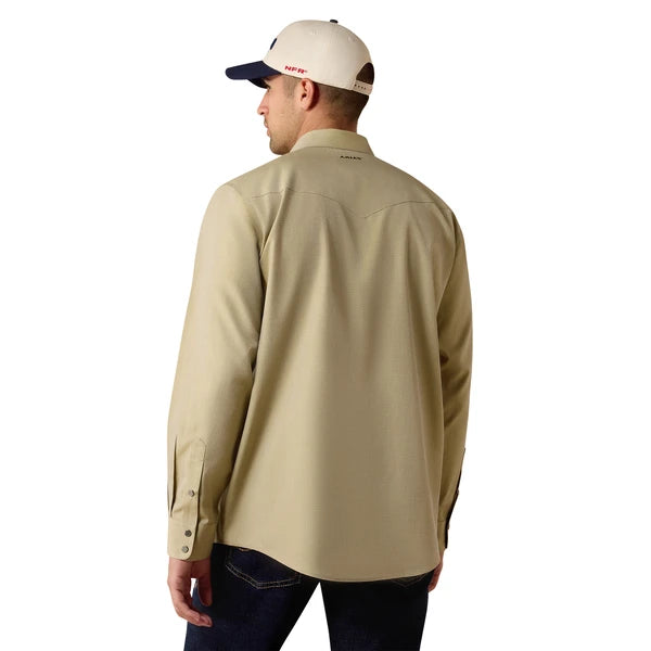 ARIAT WF PINPOINT OXFORD GRAPE LEAF - MENS SHIRT - 10080615