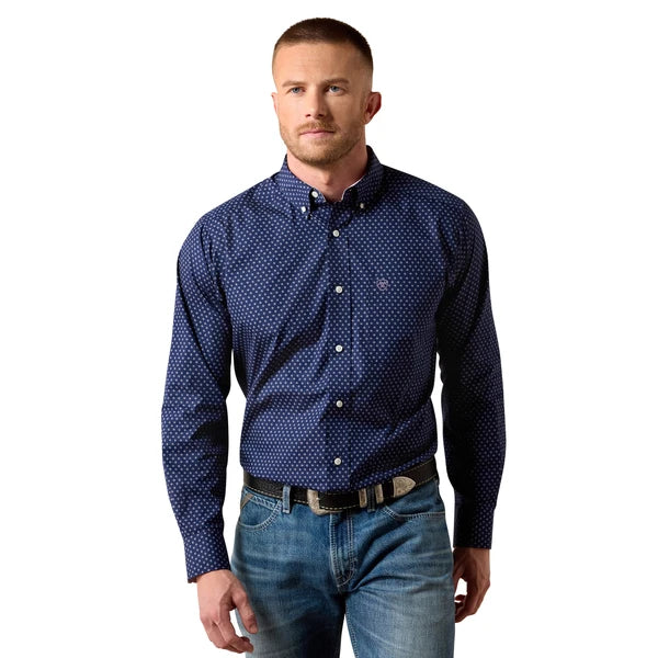 ARIAT BLUE GEO PRINT - MENS SHIRT - 10079355