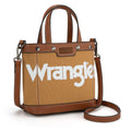 WG142-2005 Wrangler Canvas Mini Top Handle Tote//Crossbody - Brown