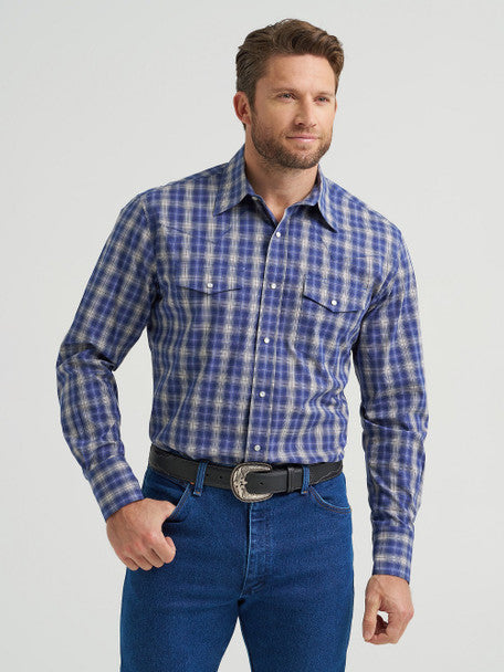 112369434 WRANGLER WRINKLE RESIST PLAID