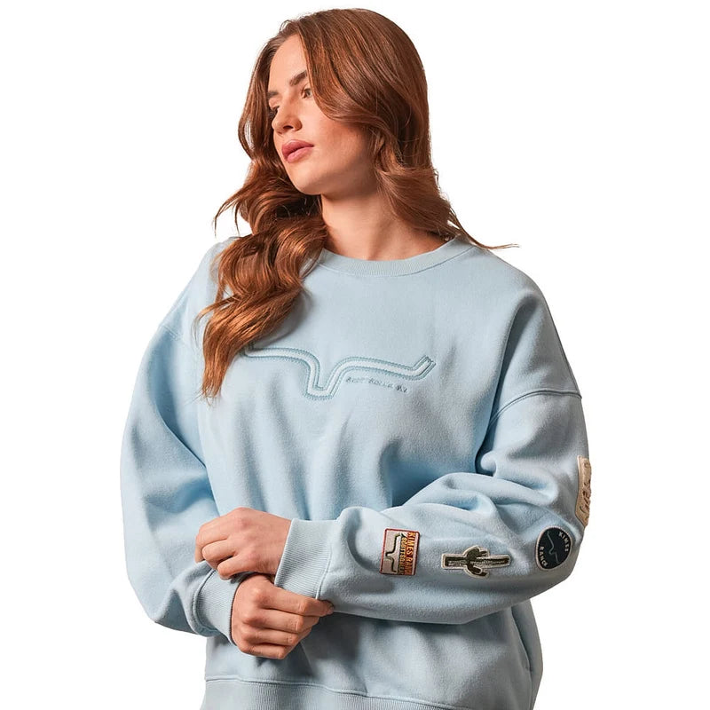 KIMES RANCH WOMEN'S SAGUARO PATCH CREW NECK