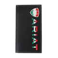 ARIAT MEXICAN FLAG EMBROIDERED BLACK RODEO WALLET A3555101