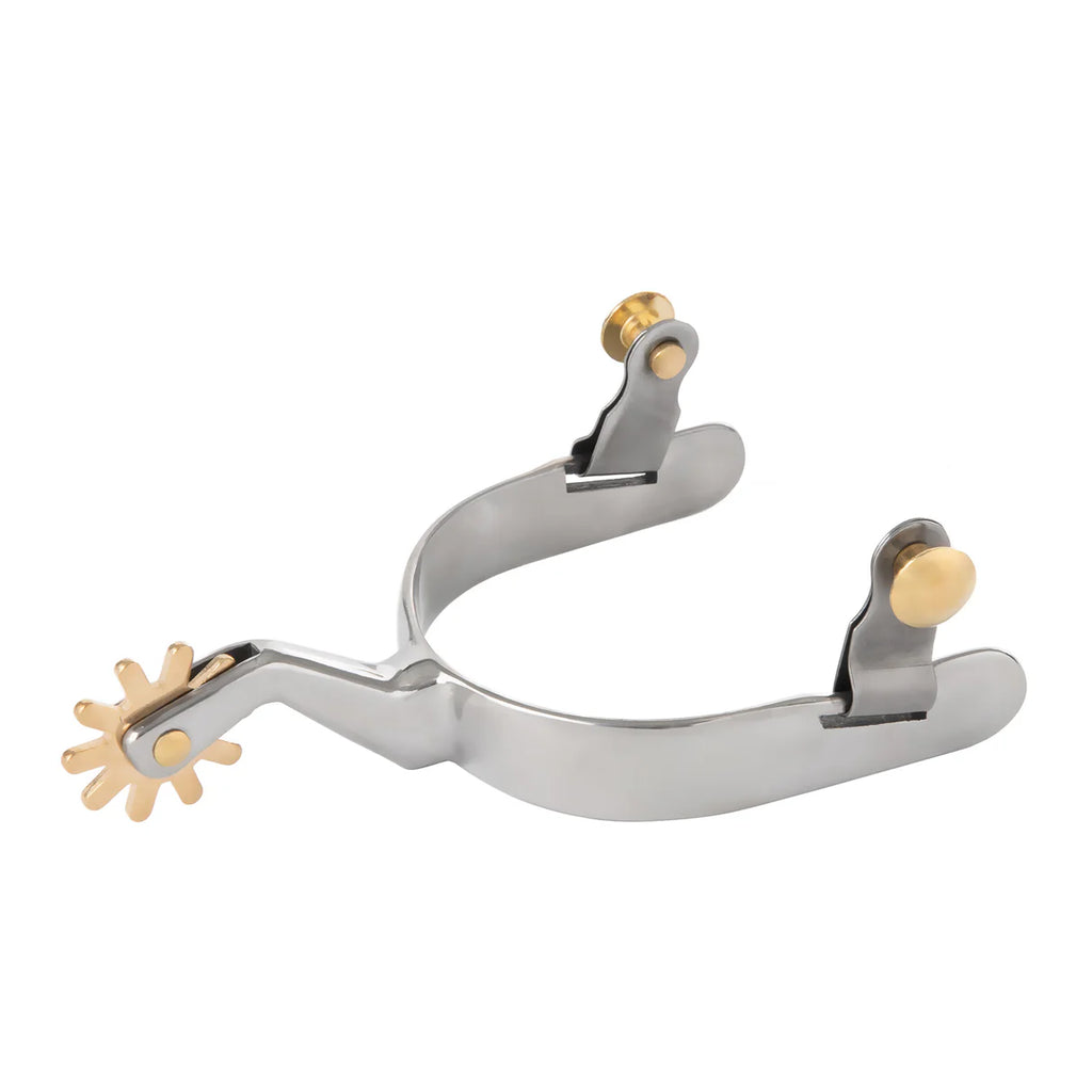 Men's Spur with Plain Band, 2" Shank, 3/4" Band, 10-Point Rowel 25-8890