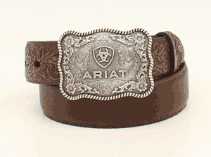 ARIAT BOYS LEATHER BELT W/ BUCKLE A1301002