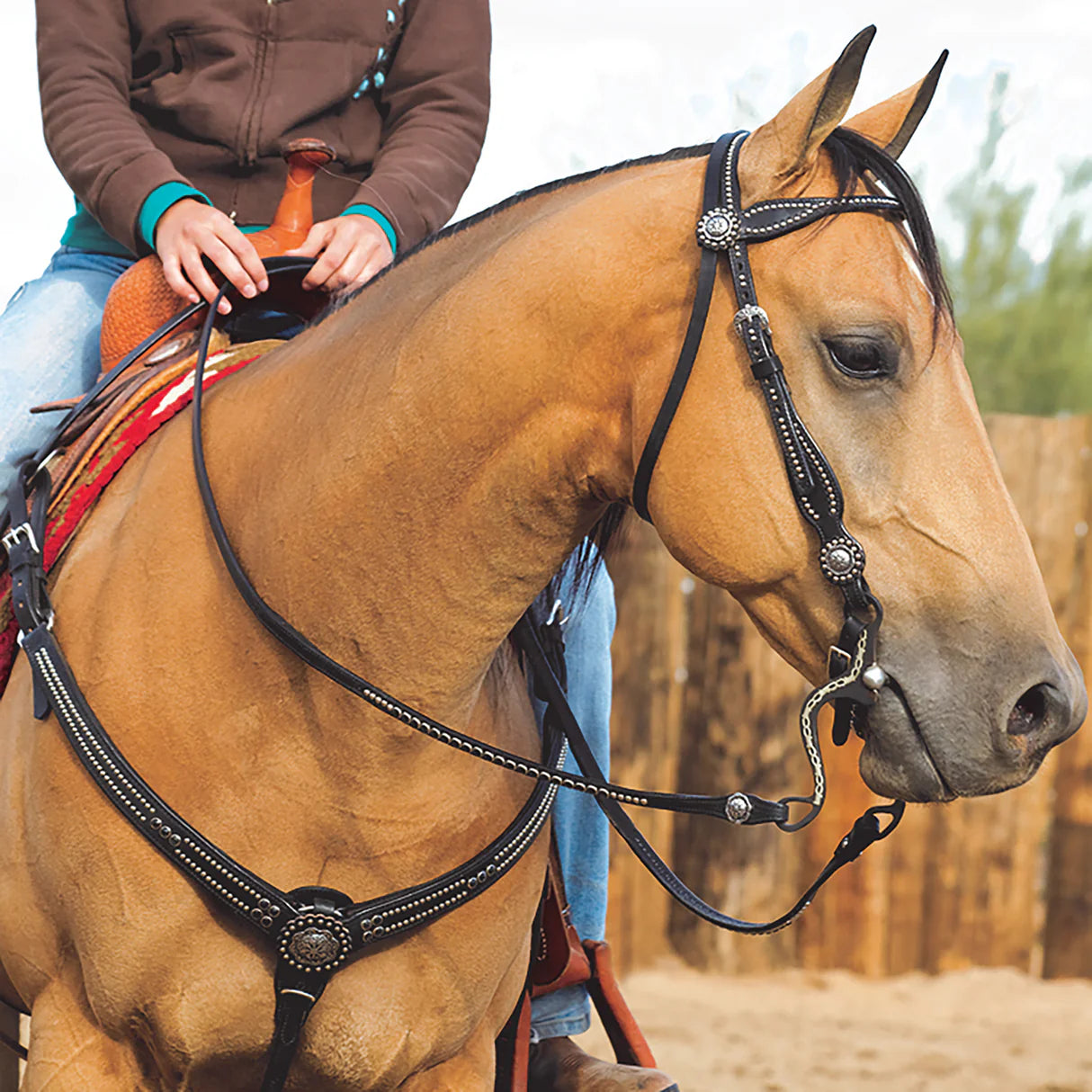 WEAVER Back in Black Tapered Breast Collar 40-0892-BK