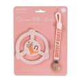 Silicone Teether Ring with Detachable Clip Bloomin' Boot JF32040BBT