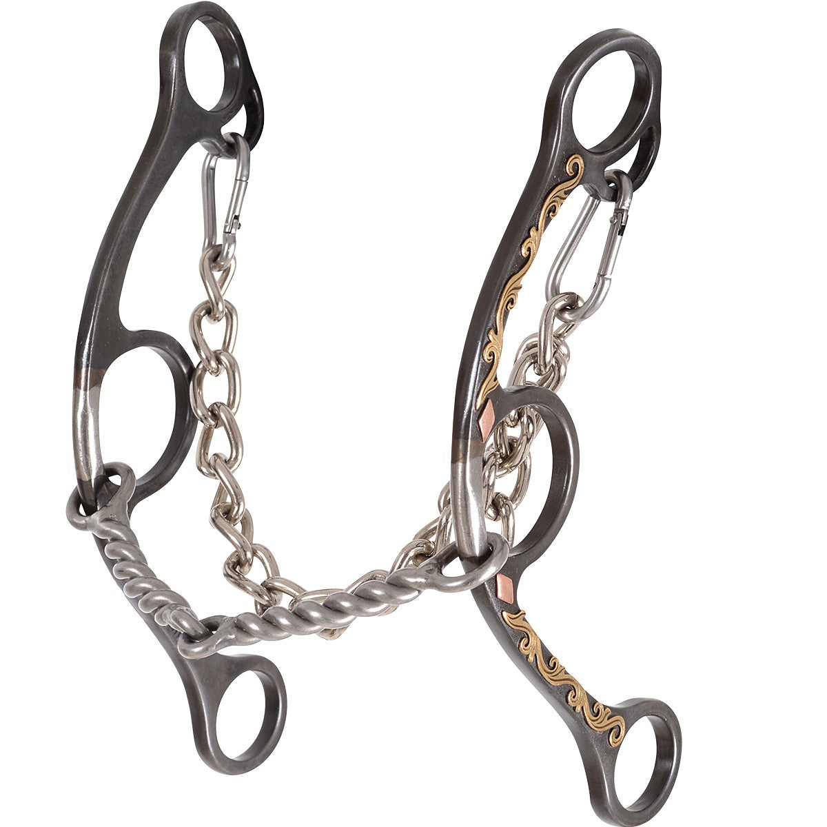 Sherry Cervi Diamond Shank Gag Barrel Bit with Twisted Wire BBIT3LSG21SS