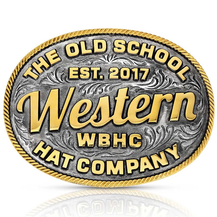MONTANA ATTITUDE BELT BUCKLE - WESTERN WAY WHISKEY BENT A1058WR