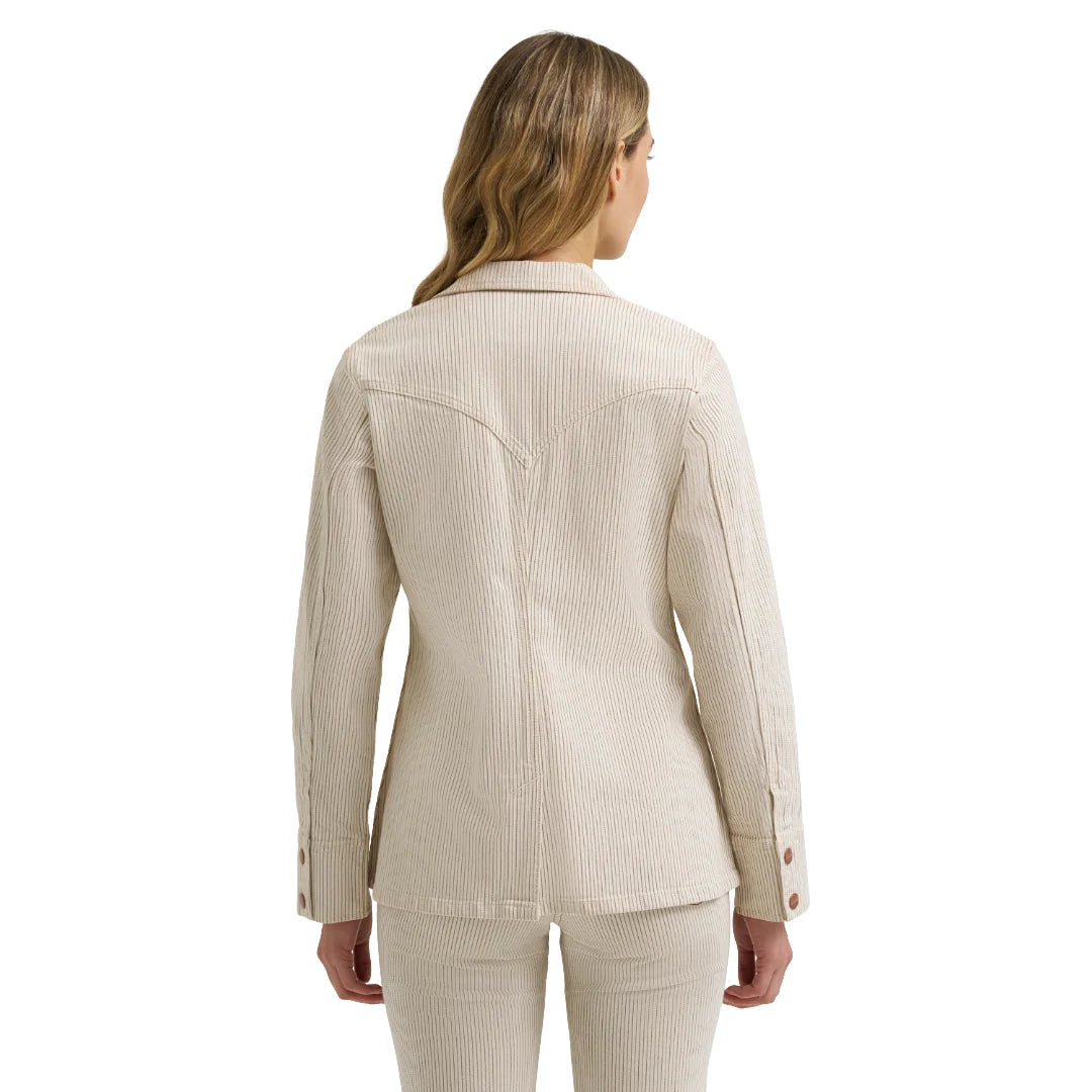 Wrangler Ladies Cream Striped Blazer 2385852