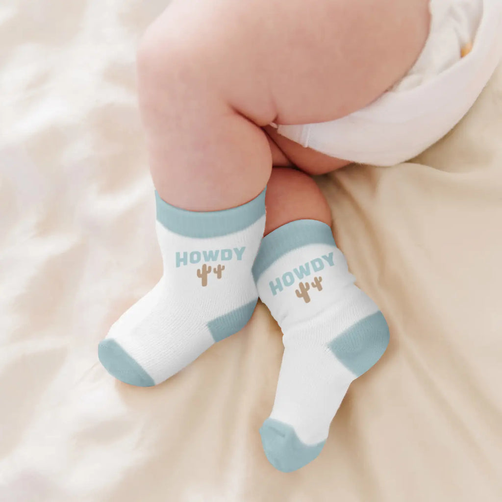 Baby Socks Trio Howdy Partner Blue JF32025HPB