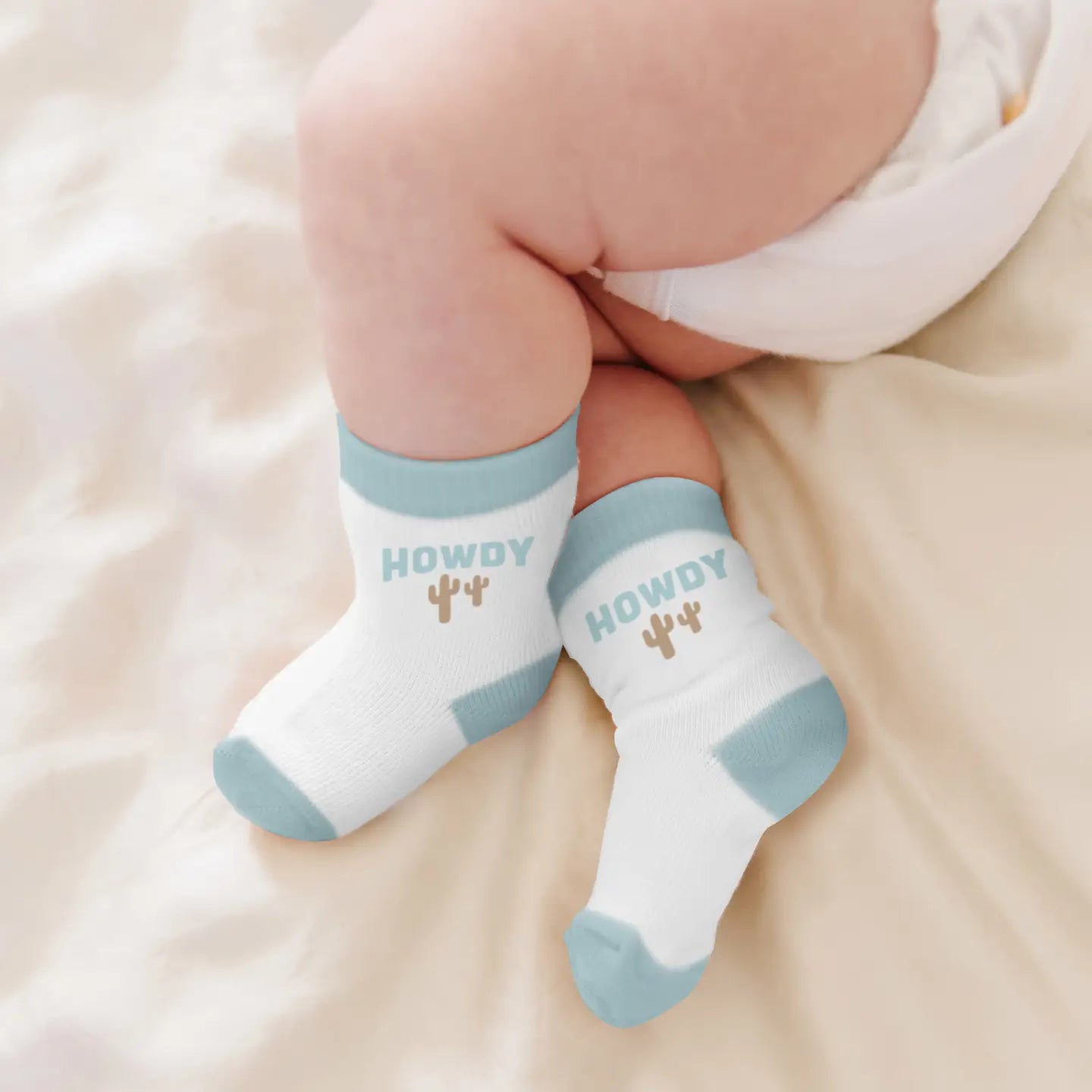 Baby Socks Trio Howdy Partner Blue JF32025HPB