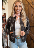 Western Brown Horseshoe jacket
