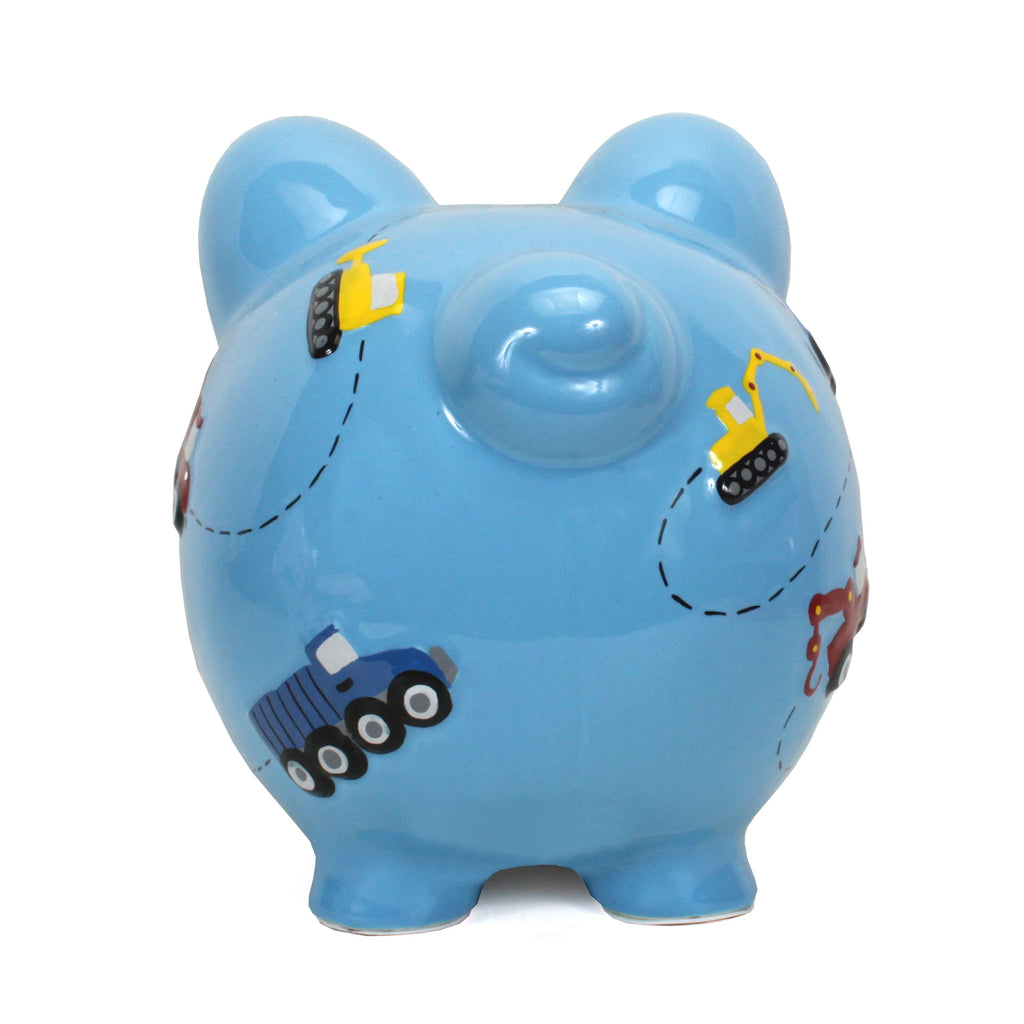 Blue Construction Large Piggy Bank 3617