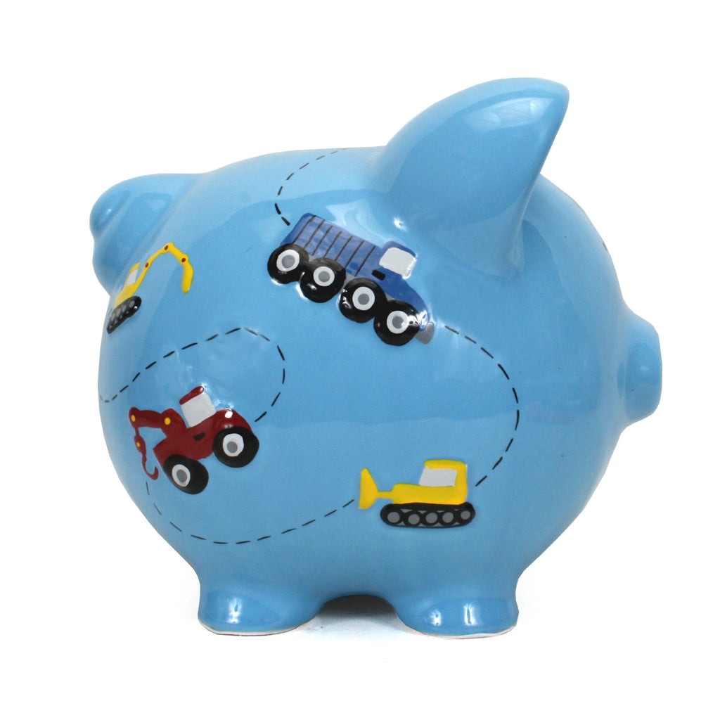 Blue Construction Large Piggy Bank 3617