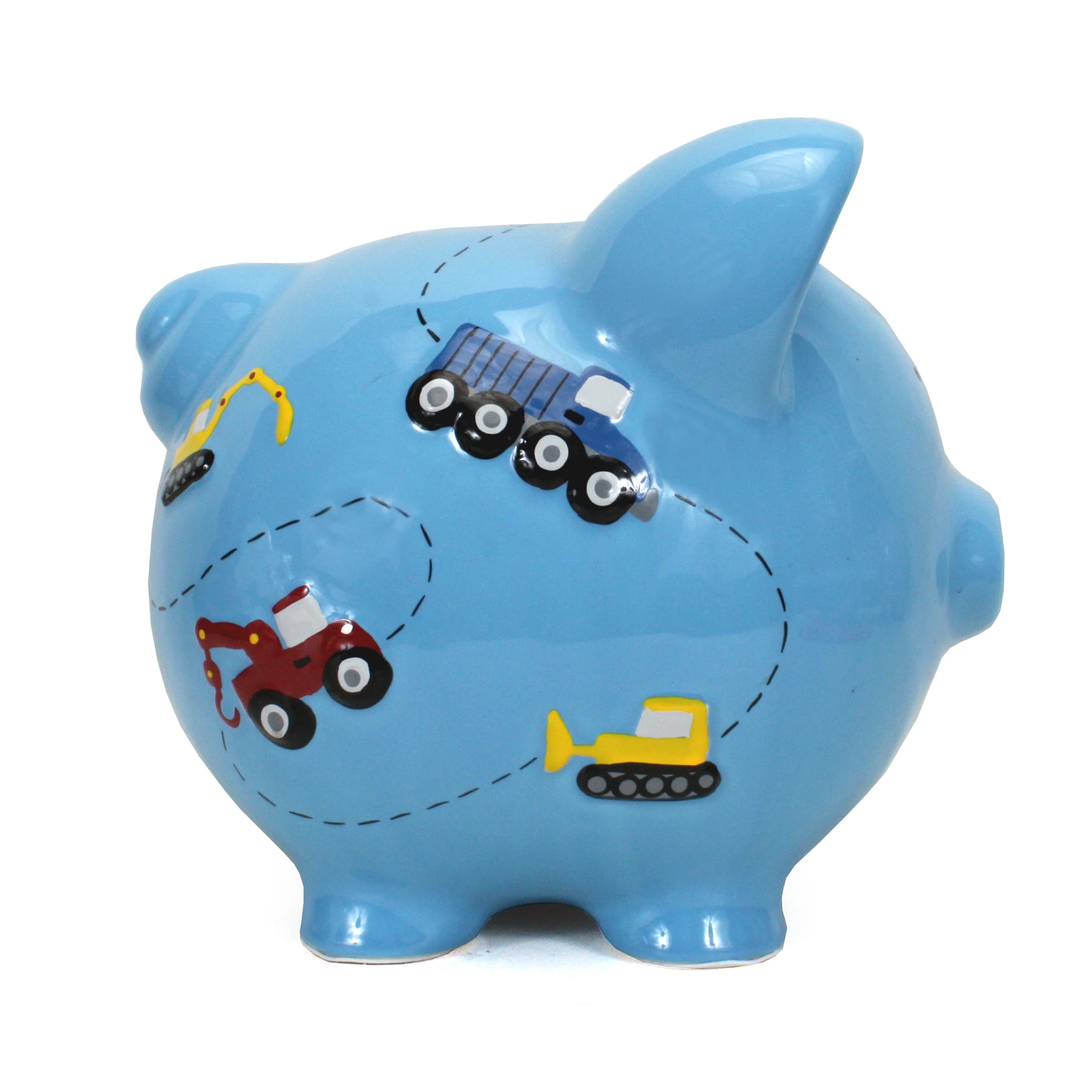Blue Construction Large Piggy Bank 3617