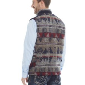 CRIPPLE CREEK® MENS VEST WITH WOOL TRIM CR40649-101