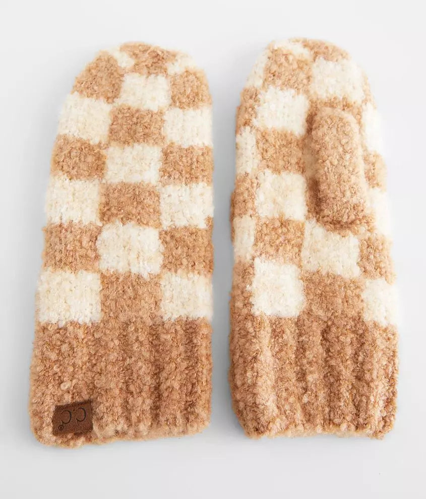 Checkered Mittens C.C MT4011