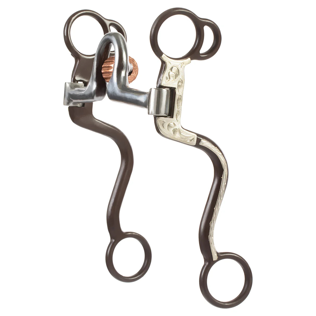 Professional All Purpose Bit, 5" Sweet Iron Ported Mouth with Copper Cricket 25-1703