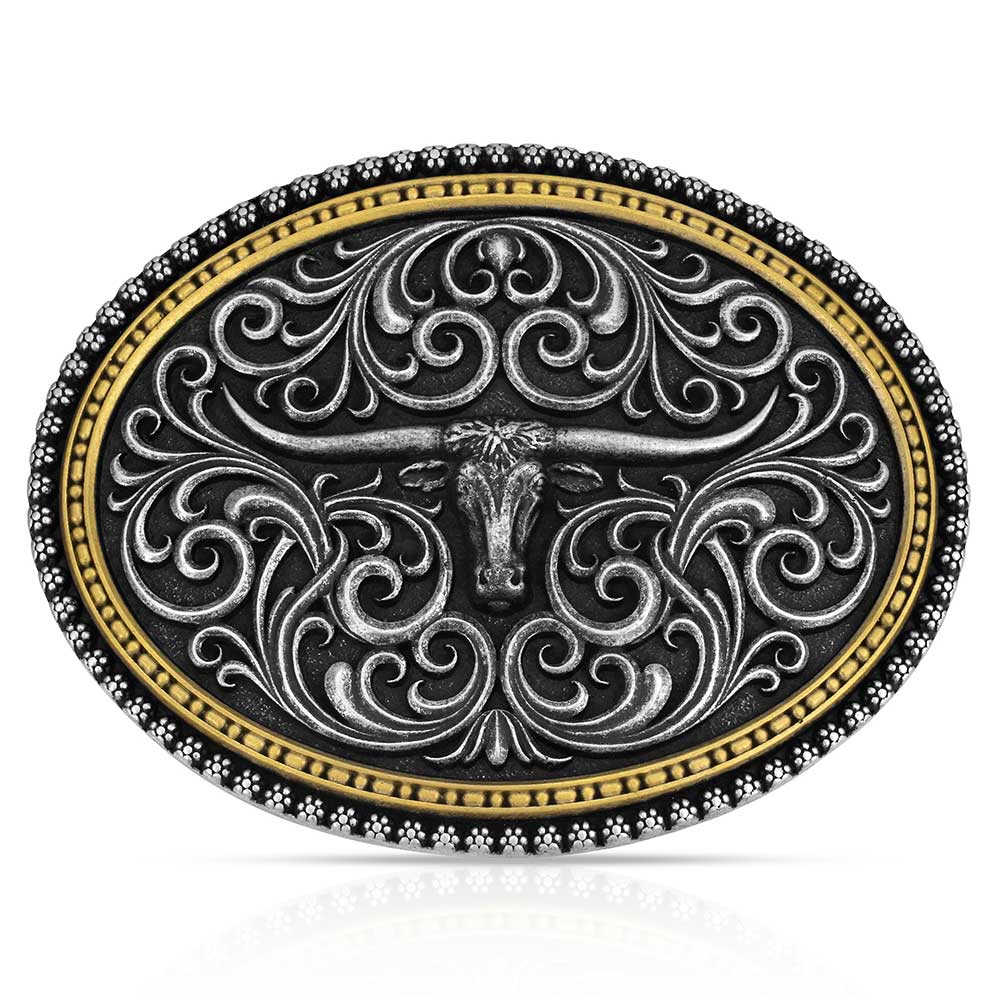A1077P Two Tone Stockyard Buckle