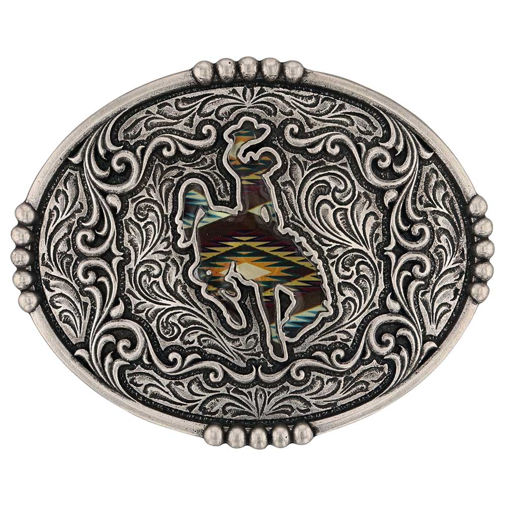 A988S Sunrise Bronc Attitude Buckle