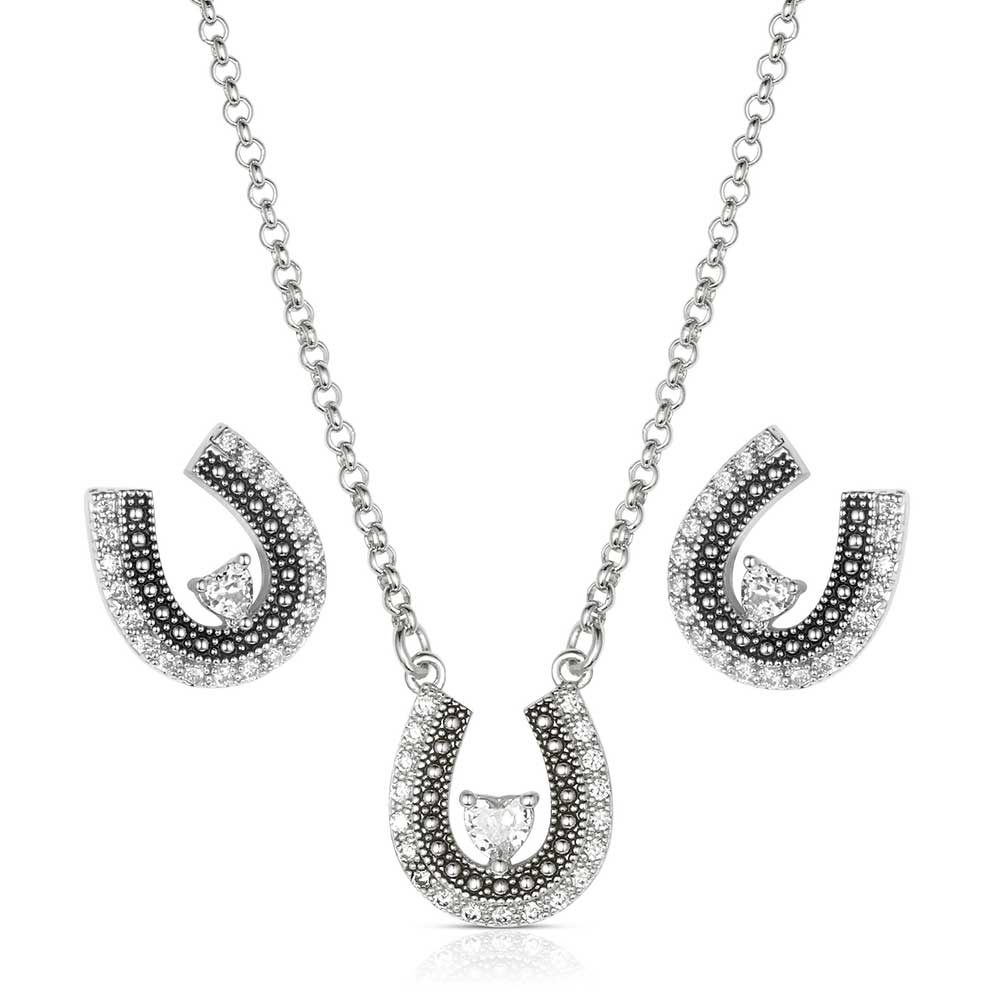 JS6307 Lovely and Lucky Horseshoe Jewelry Set