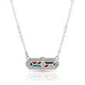 NC5689 Western Mosaic Bar Necklace