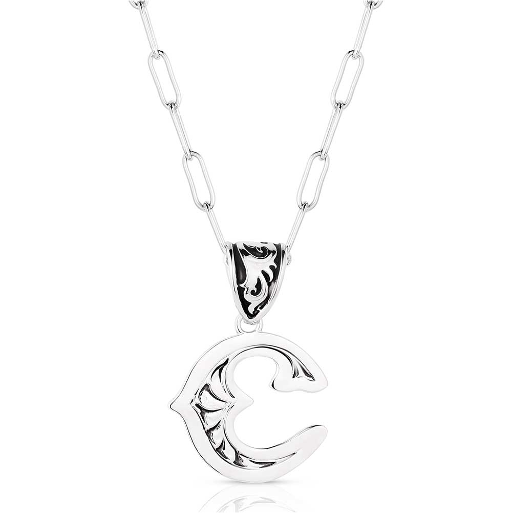 NC6096 Western Initial Necklace