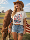 American Cowboy Vintage Relaxed Crop T-Shirt