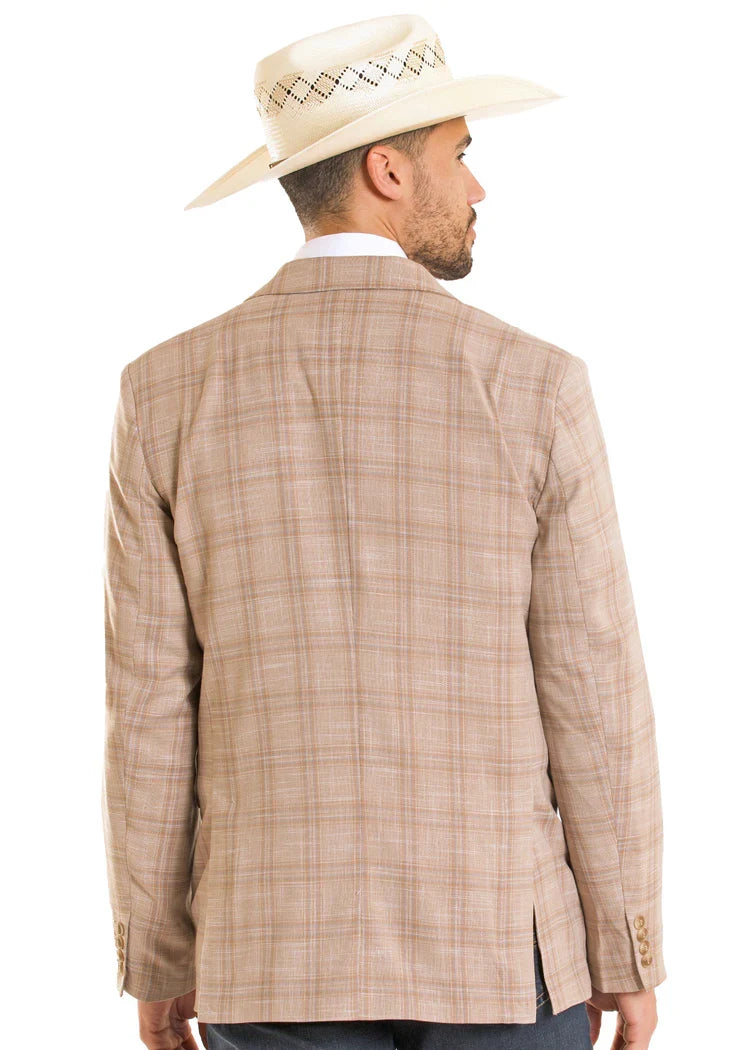 ROCK & ROLL DENIM MEN'S PLAID SPORT COAT BM96C08565
