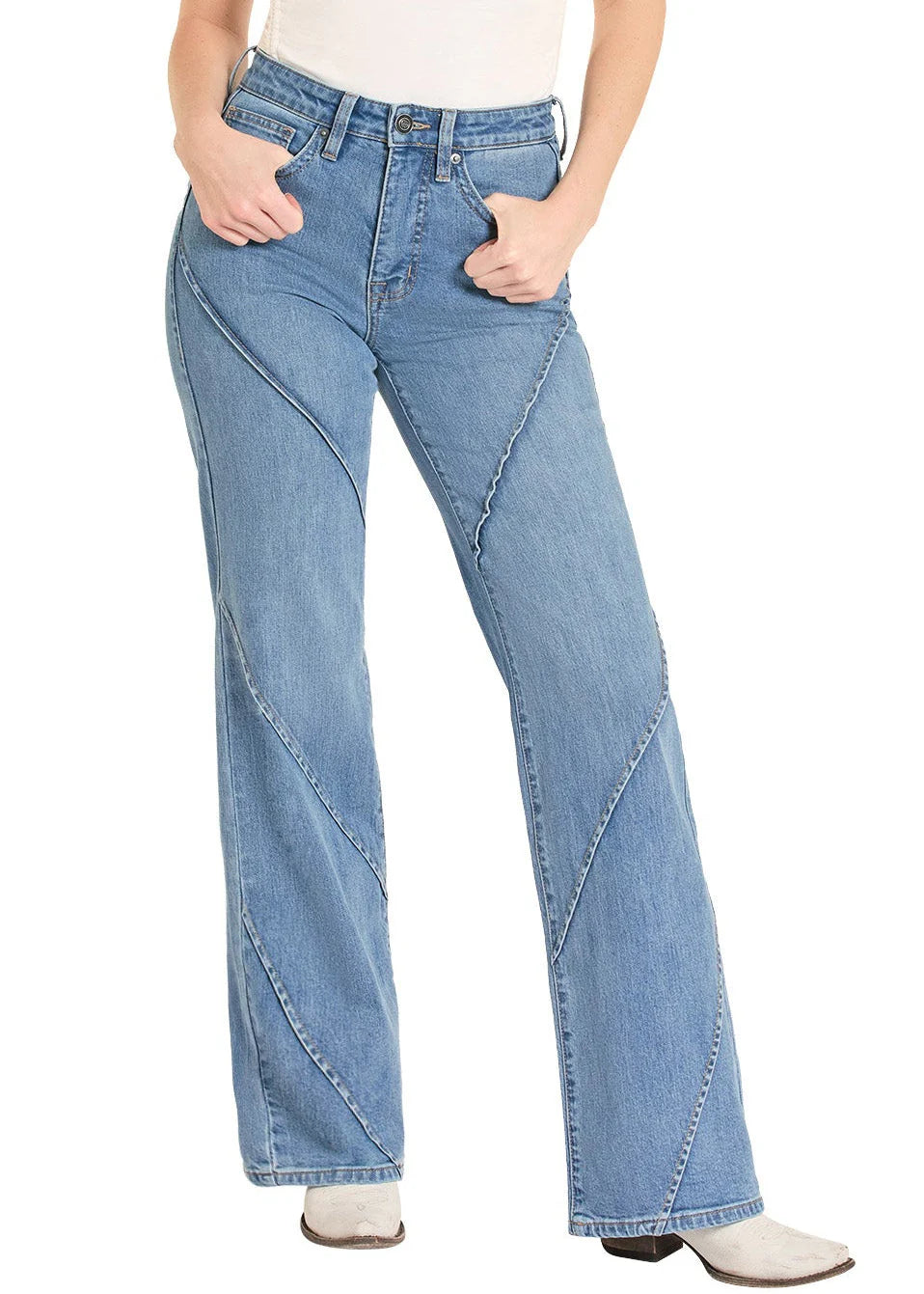 Womens Rock&Roll Relaxed Fit Wide Leg Jean BW6HD08500