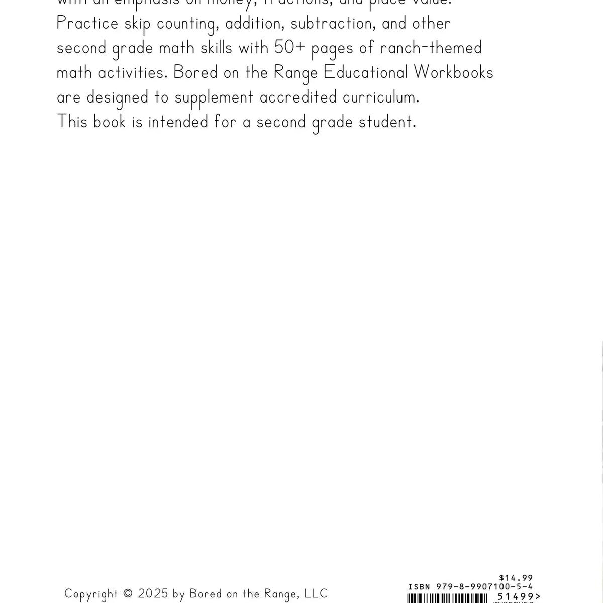 Ranch Math Grade 2: Money, Fractions, and Place Value