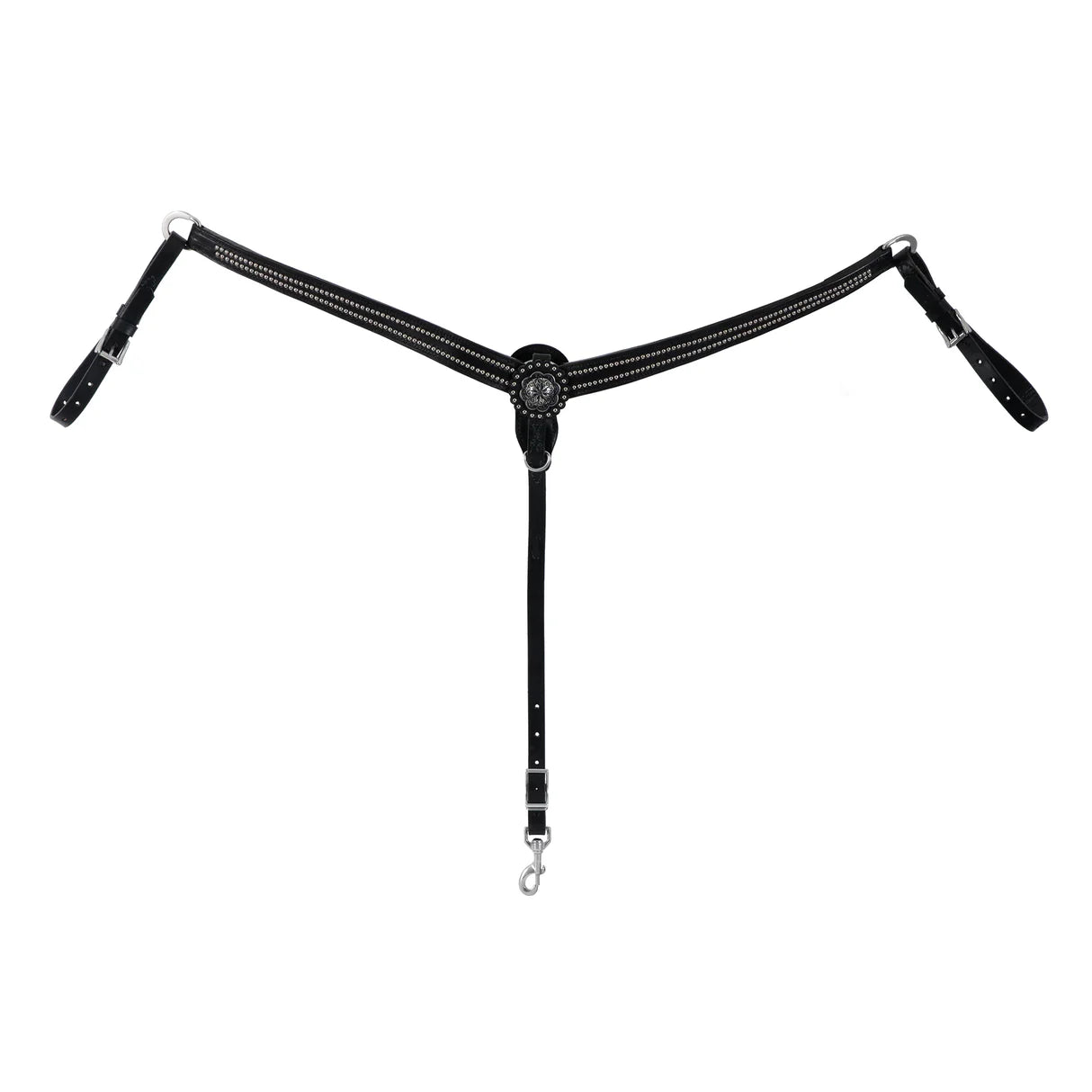 WEAVER Back in Black Tapered Breast Collar 40-0892-BK